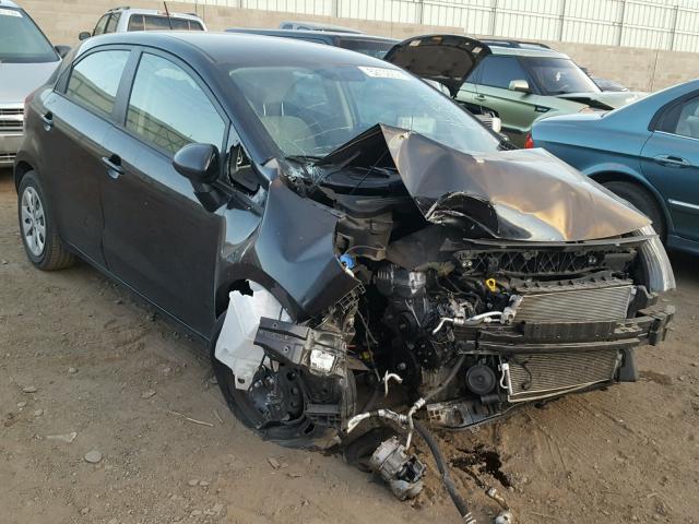 KNADM5A33D6185737 - 2013 KIA RIO LX BLACK photo 1