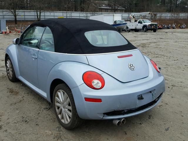 3VWRG31Y39M408458 - 2009 VOLKSWAGEN NEW BEETLE 蓝色 照片 3