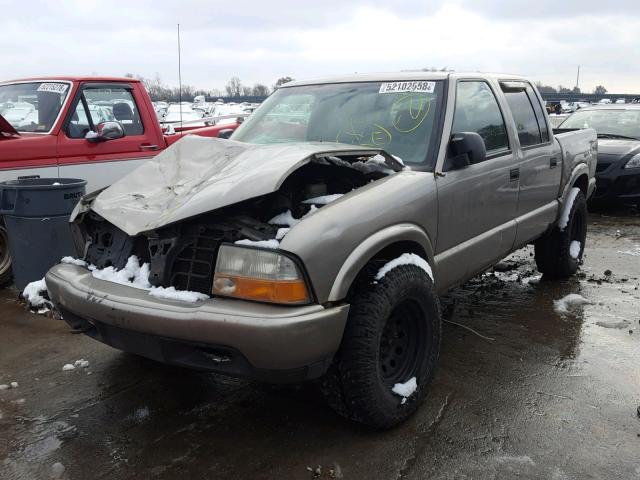 1GTDT13W31K216588 - 2001 GMC SONOMA TAN photo 2