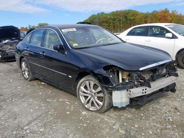 JNKBY01F28M550338 - 2008 INFINITI M45 BLACK photo 1