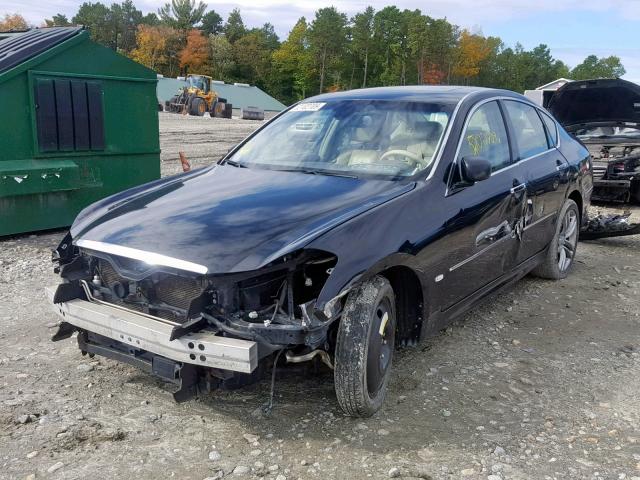 JNKBY01F28M550338 - 2008 INFINITI M45 BLACK photo 2