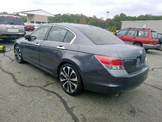 1HGCP36819A022590 - 2009 HONDA ACCORD EXL GRAY photo 3