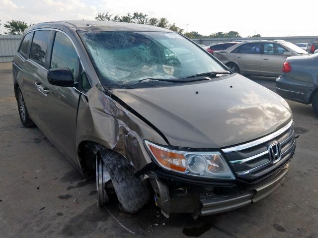 5FNRL5H47CB010632 - 2012 HONDA ODYSSEY EX BROWN photo 1