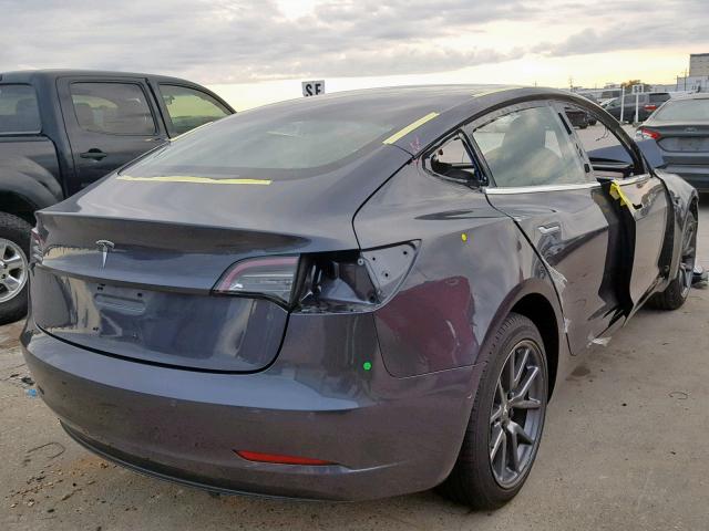 5YJ3E1EB3JF103592 - 2018 TESLA MODEL 3 BLUE photo 4