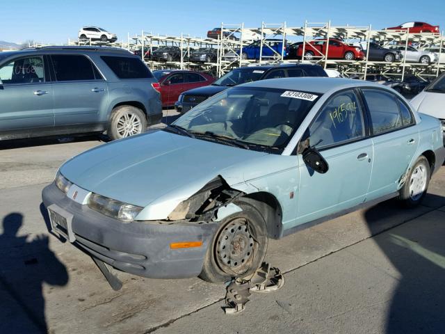 1G8ZG5280TZ389221 - 1996 SATURN SL1 BLUE photo 2