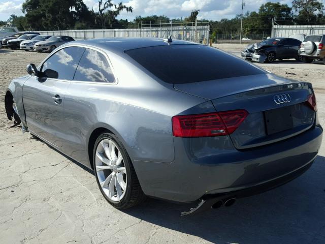 WAURFAFRXDA026619 - 2013 AUDI A5 PREMIUM GRAY photo 3