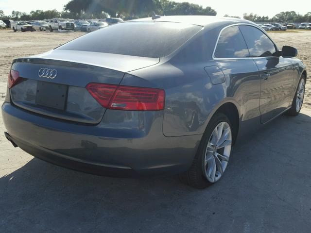 WAURFAFRXDA026619 - 2013 AUDI A5 PREMIUM GRAY photo 4