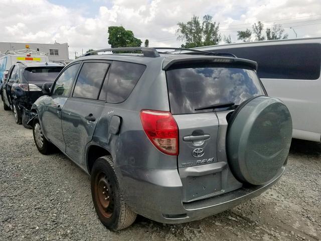 JTMZD33VX86070991 - 2008 TOYOTA RAV4 GRAY photo 3