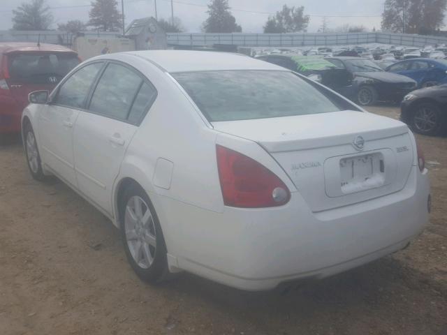 1N4BA41E25C876345 - 2005 NISSAN MAXIMA SE WHITE photo 3