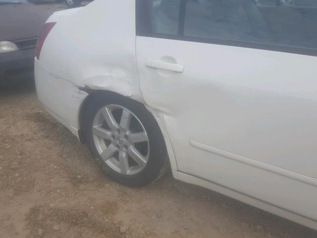 1N4BA41E25C876345 - 2005 NISSAN MAXIMA SE WHITE photo 9