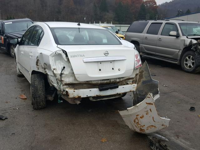 3N1AB6AP3AL680951 - 2010 NISSAN SENTRA 2.0 WHITE photo 3