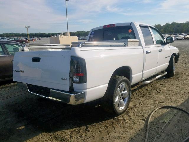 1D7HA18D64J135521 - 2004 DODGE RAM 1500 S WHITE photo 4