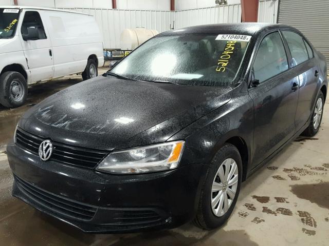 3VW2K7AJ9DM228632 - 2013 VOLKSWAGEN JETTA BASE BLACK photo 2