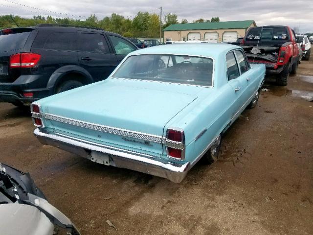 7H34C100895 - 1967 FORD FAIRLANE BLUE photo 4