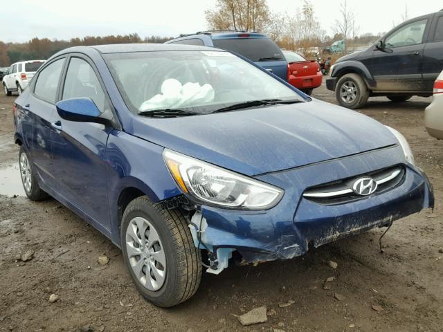 KMHCT4AE1GU996204 - 2016 HYUNDAI ACCENT SE BLUE photo 1