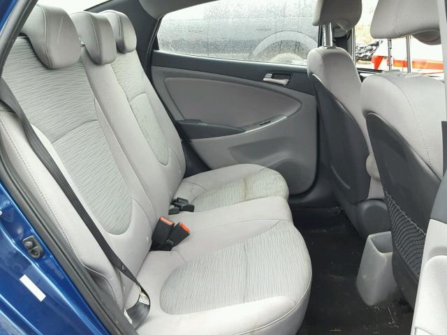 KMHCT4AE1GU996204 - 2016 HYUNDAI ACCENT SE BLUE photo 6