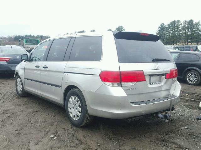 5FNRL38228B022732 - 2008 HONDA ODYSSEY LX SILVER photo 3