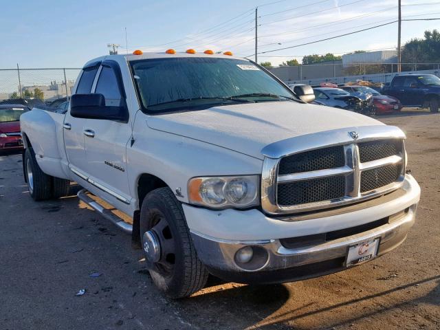 3D7MR48C45G823617 - 2005 DODGE RAM 3500 S WHITE photo 1