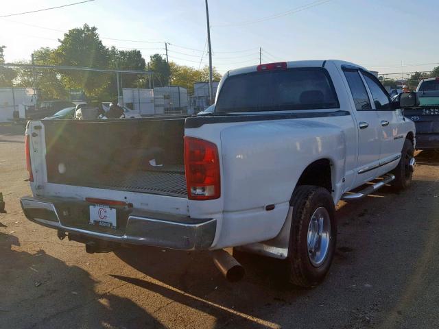 3D7MR48C45G823617 - 2005 DODGE RAM 3500 S WHITE photo 4