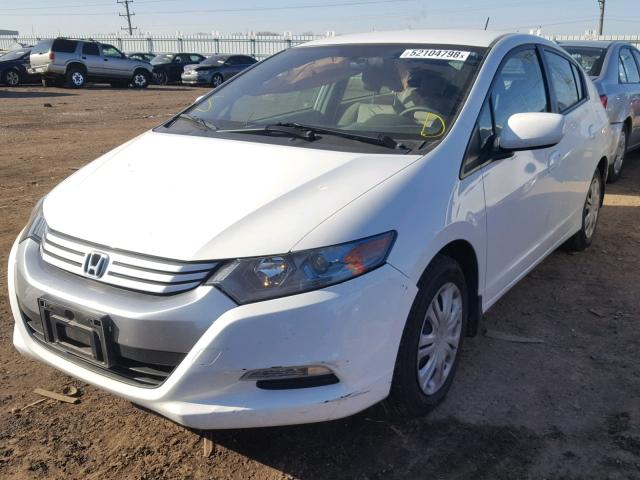 JHMZE2H58BS010978 - 2011 HONDA INSIGHT LX WHITE photo 2