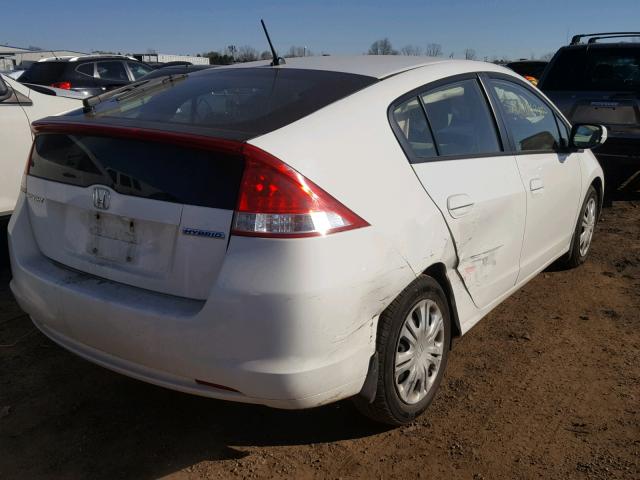 JHMZE2H58BS010978 - 2011 HONDA INSIGHT LX WHITE photo 4