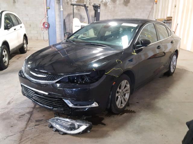 1C3CCCAB9FN654078 - 2015 CHRYSLER 200 LIMITE BLACK photo 2