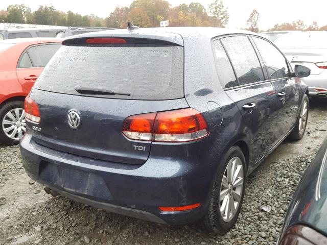 WVWDM7AJ9EW003859 - 2014 VOLKSWAGEN GOLF BLUE photo 4