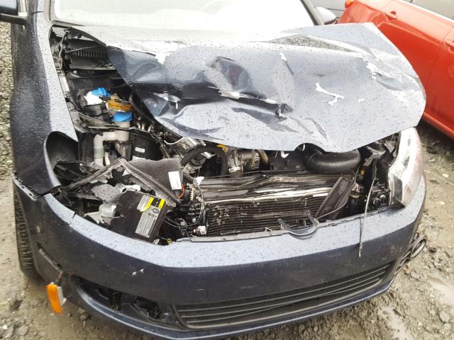 WVWDM7AJ9EW003859 - 2014 VOLKSWAGEN GOLF BLUE photo 9