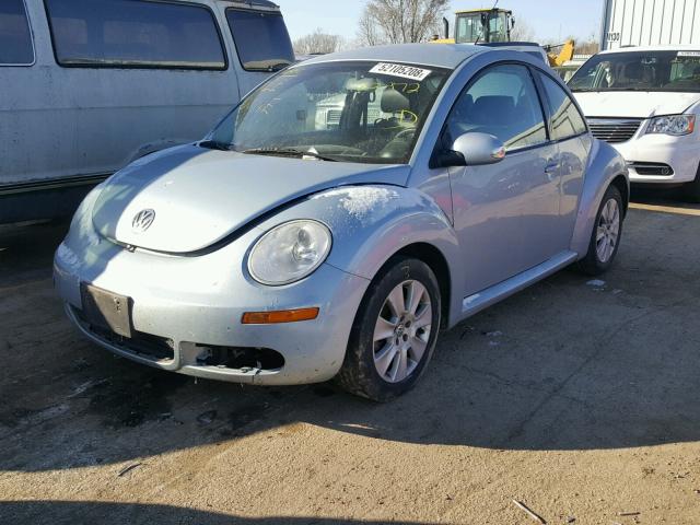 3VWPW31C49M516926 - 2009 VOLKSWAGEN NEW BEETLE BLUE photo 2