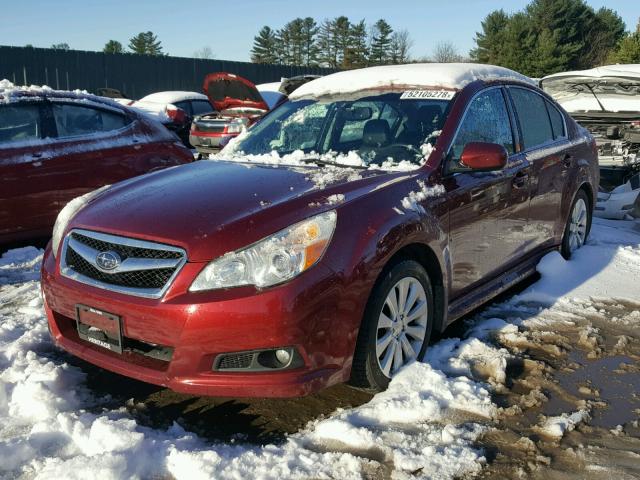 4S3BMDL65B2238471 - 2011 SUBARU LEGACY 3.6 RED photo 2