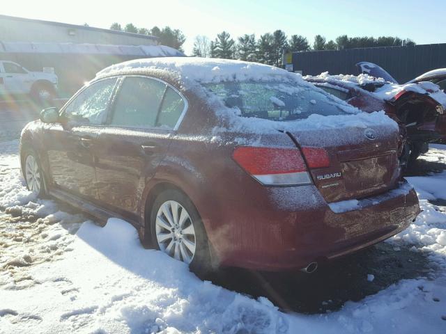 4S3BMDL65B2238471 - 2011 SUBARU LEGACY 3.6 RED photo 3