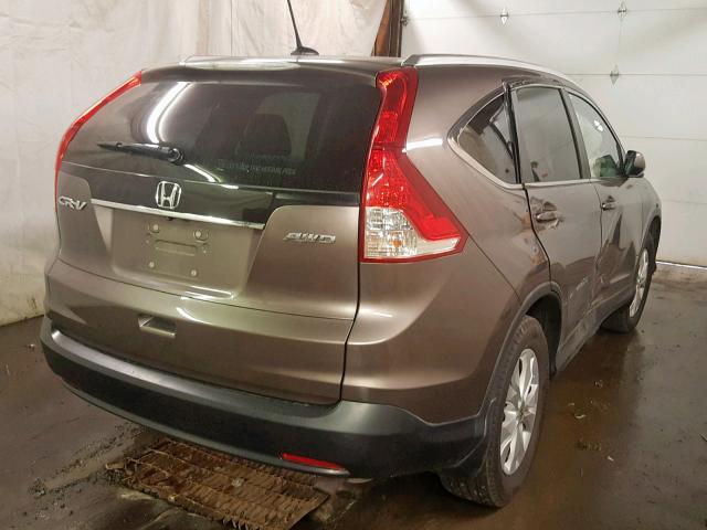 5J6RM4H70EL006210 - 2014 HONDA CR-V EXL GRAY photo 4