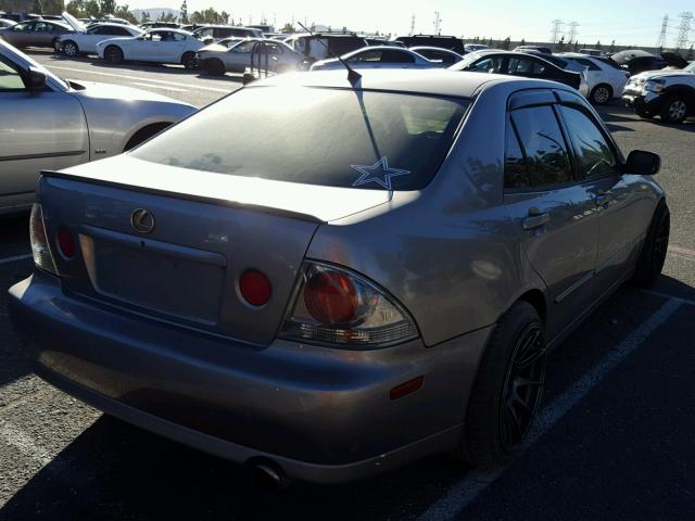 JTHBD192630076574 - 2003 LEXUS IS 300 GRAY photo 4