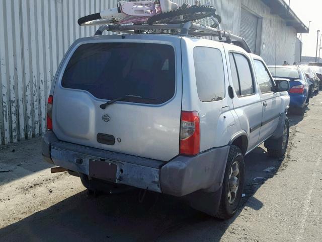 5N1ED28Y0YC559084 - 2000 NISSAN XTERRA XE SILVER photo 4