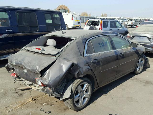 1G1ZB5EB0A4125950 - 2010 CHEVROLET MALIBU LS ნაცრისფერი ფოტო 4