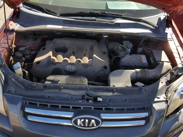 KNDJF724877436141 - 2007 KIA SPORTAGE L RED photo 7