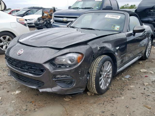 JC1NFAEK9H0123020 - 2017 FIAT 124 SPIDER GRAY photo 2