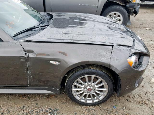 JC1NFAEK9H0123020 - 2017 FIAT 124 SPIDER GRAY photo 9