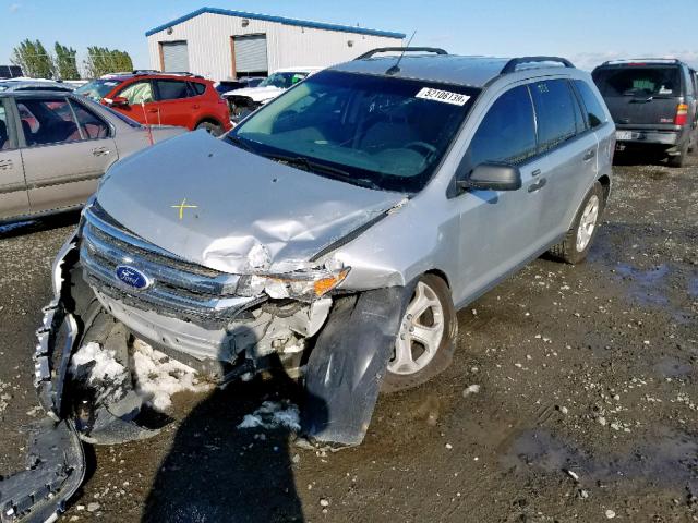 2FMDK4GC4DBC12936 - 2013 FORD EDGE SE SILVER photo 2