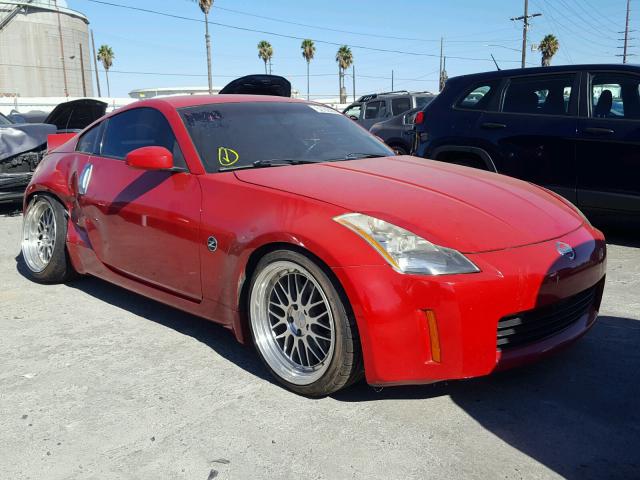 JN1AZ34D24T161563 - 2004 NISSAN 350Z COUPE RED photo 1