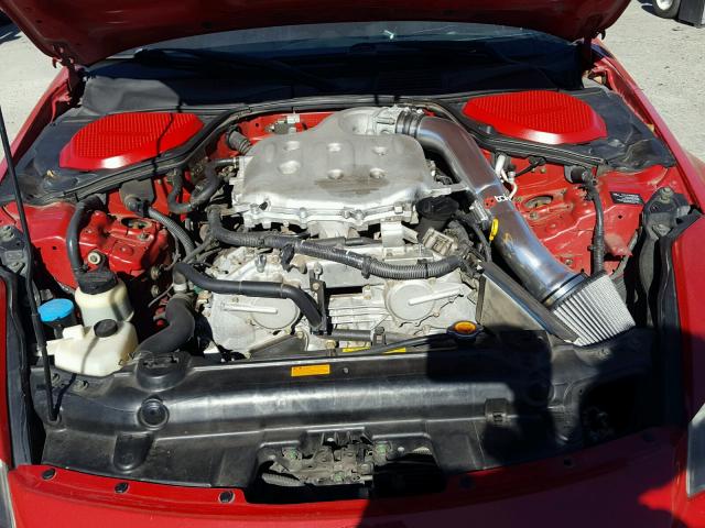 JN1AZ34D24T161563 - 2004 NISSAN 350Z COUPE RED photo 7