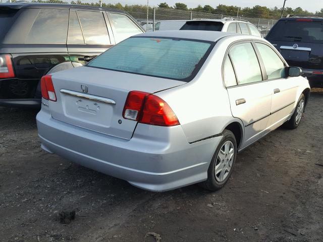 2HGES16315H519764 - 2005 HONDA CIVIC DX V SILVER photo 4