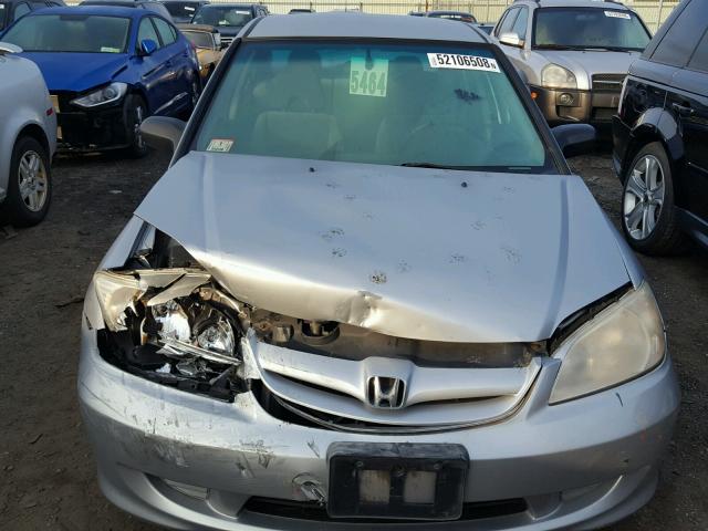 2HGES16315H519764 - 2005 HONDA CIVIC DX V SILVER photo 7