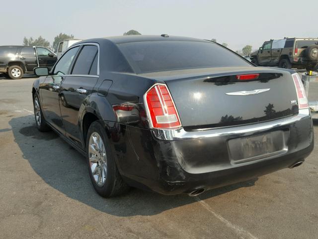 2C3CCAET0CH308710 - 2012 CHRYSLER 300C BLACK photo 3