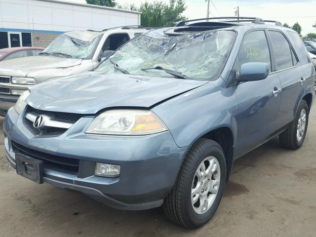 2HNYD18606H516637 - 2006 ACURA MDX TOURIN TURQUOISE photo 2