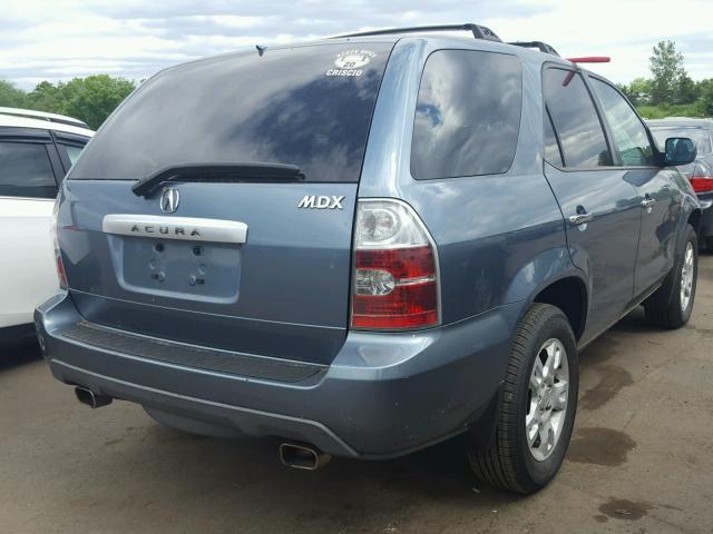 2HNYD18606H516637 - 2006 ACURA MDX TOURIN TURQUOISE photo 4