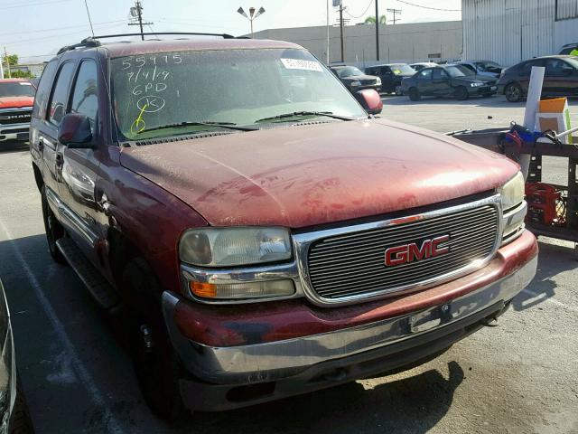 1GKEC13VX2R314249 - 2002 GMC YUKON BURGUNDY photo 1