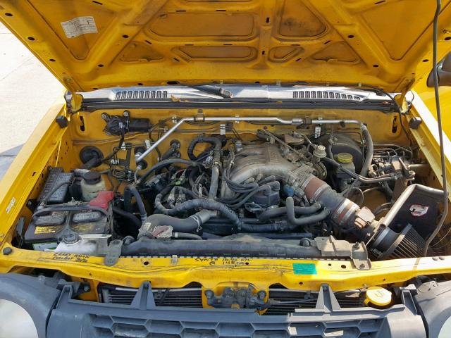 5N1ED28T64C622073 - 2004 NISSAN XTERRA XE YELLOW photo 7