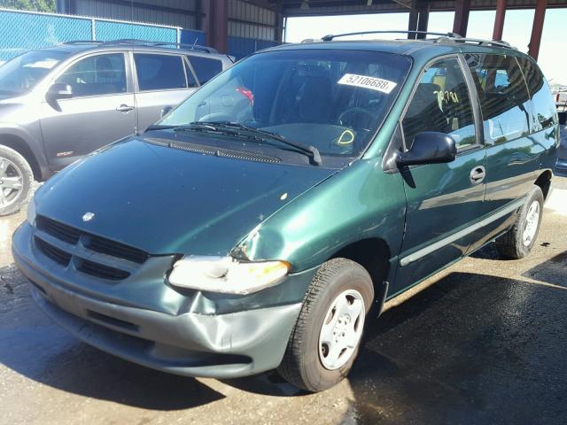 2B4FP25B9XR442154 - 1999 DODGE CARAVAN GREEN photo 2