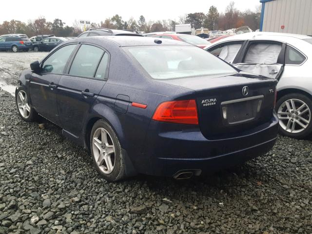 19UUA66266A018971 - 2006 ACURA 3.2TL BLUE photo 3